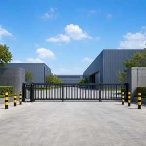 Customized Heavy-Duty Modern Aluminum Telescopic Sliding Gate, Automatic Electric Sectional Fencing Gate