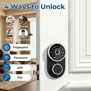 Customized High Quality Keyless Entry Fingerprint Digital Password Deadbolt Bedroom Smart Door Lock