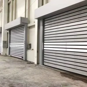 Customized High-Speed Aluminum Alloy Foam Spiral Rolling Shutter Door for Workshops