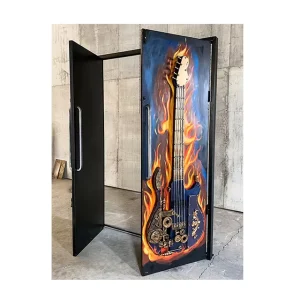 Customized Industrial Style Guitar Design Door for Bars and Restaurants