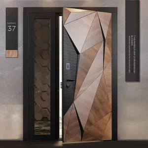 Customized Modern Cast Aluminum Entrance Door Heightened Widened Frameless Waterproof for Hotel Villa Hall