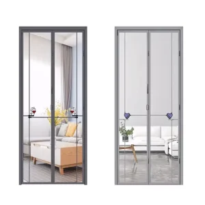 Customized Modern Hazy Aesthetic Villa Interior Aluminum Alloy Waterproof Clear Glass Doors Factory Supply