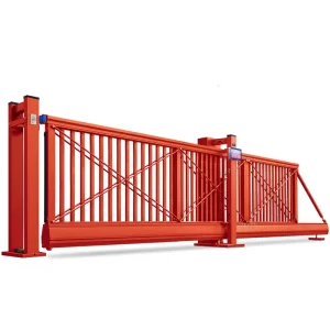 Customized Remote Control Aluminum Alloy Automatic Hidden Cantilever Sliding Double Driveway Gate for Industrial Park