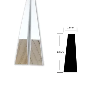 Customized Scandinavian Design White Primed Wood Door Casing and Jamb for Sports Venues