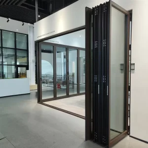 Customized-Size Aluminum Folding Sliding Glass Door for Balcony and Bedroom