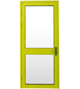 Modern Colorful Aluminum Glass Swing Door Commercial Entry Door for Shop Office