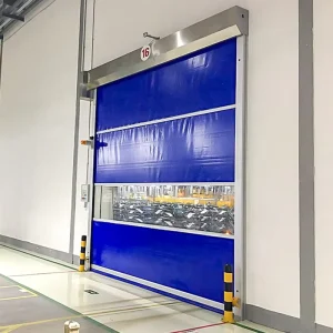Customized Size High-Speed PVC Transparent Rolling Shutter Door for Workshops