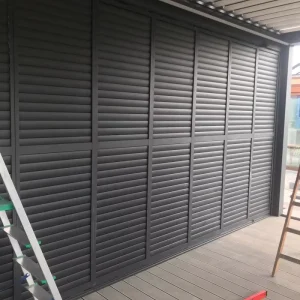 Customized Sliding Folding Shutter System with Special Side Lock