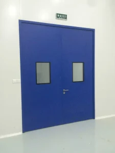 Customized Steel Swing GMP Clean Room Airtight Windproof Door with Finished Surface