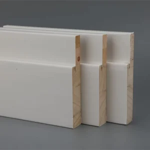 Customized White Pine MDF Ready To Paint Modern Decorative Line Interior Door Frame Moulding With Jambs For Hotel Use