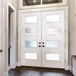 DAIYA Exterior Doors with Half Glass White