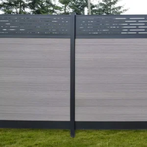 DIY Aluminum Alloy Safety Fencing All in One Kit Waterproof Rot Proof Powder Coated Finish 6 Feet Height Modern Style Home