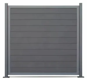 DIY Home WPC Fence Aluminum WPC Post Composite Waterproof UV-Resistant Outdoor Fence Panels