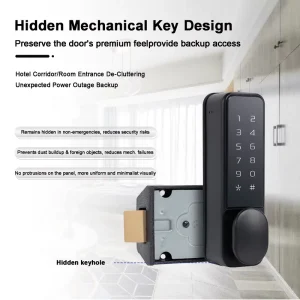 DK2 Commercial Grade Smart Lock Cloud Waterproof Fingerprint Password Access for Aluminum Steel Brass Doors