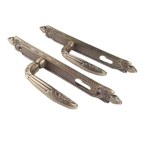 Decorative Aluminum Door Handles and Locks, Gate Hinges and Accessories