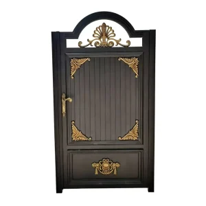 Decorative Aluminum European Courtyard Gate Powder Coated Privacy Front Gate for Villa Apartment Garden