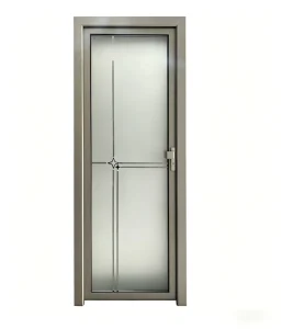 Decorative Frosted Glass Aluminum Bathroom Door
