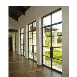 Decorative Wrought Iron Window Guard with Modern Grills for Balcony Window