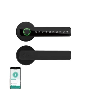 Digital Fingerprint Handle Lock with Biometric App Remote Control and BLE Smart Door Lock
