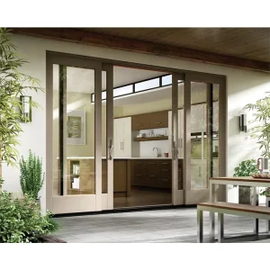 Double-Cavity Bi-Parting Sliding Storm Stacker Glass Doors