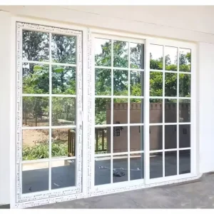 Double Glass Upvc Sliding Doors With Grill White Plastic Sliding Glass Door Upvc Pvc Vinyl Patio Sliding Doors for Houses