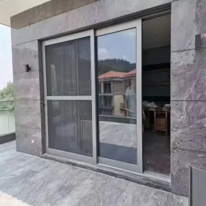 Double-Glazed Aluminum Sliding Glass Door System for Balcony/Villa