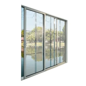 Double-Glazed Frameless Aluminum Sliding Glass Door for Interior Balcony and Hotels