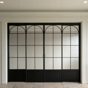 Double Glazed Heavy Duty Tempered Glass Soundproof Patio Sliding Doors Minimalist Design Hospital Bathroom Bedroom Kitchen Villa
