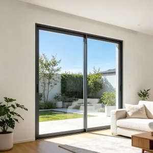 Double-Glazed Hollow Soundproof Low-E Insulated Thermal Break Aluminum Glass Sliding Door for Nursery