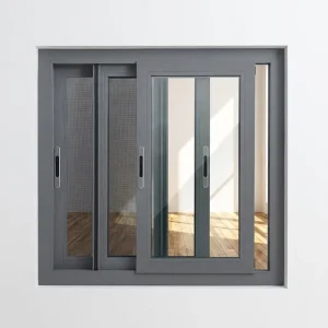 Double Glazed Sliding Windows Low-E Glass Aluminum Frame Heat Insulation Energy Star Qualified Hanging Exterior