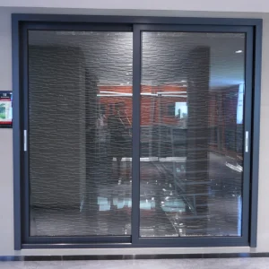 Double-Glazed Tempered Glass Aluminum Sliding Door for Terrace, Villa, Balcony, or Patio
