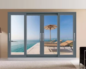 Double Glazed Thermal Break Soundproof Aluminum Hurricane Impact Resistant Balcony Glass Patio Sliding Door