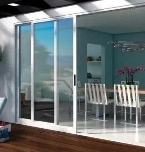 Double Tempered Glass Aluminum Soundproof Weatherproof Ideal for Living Room Kitchen Interior Modern Sliding Door