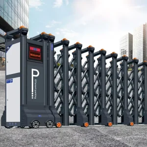 Driveway Electric Telescopic Retractable Gate with Automatic Remote Control, Waterproof Outdoor Gate for School