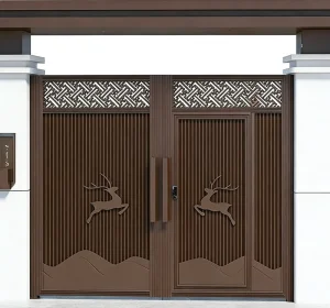 Durable Eco Friendly Modern Courtyard Gate for Villa Hotel Use