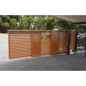 Electric 3-Panel Telescopic Automatic Aluminum Sliding Gate