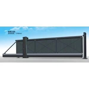 Electric Aluminum Alloy Cantilever Security Gate with Anti-Theft Feature for Villa, Warehouse, and Outdoor Use