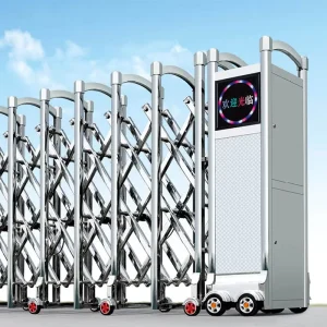 Electric Automatic Retractable Folding Stainless Steel Sliding Gate for Industrial Outdoor Driveways