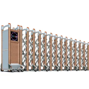 Electric Automatic Sliding Gate System, Stainless Steel and Aluminum Alloy, High Security, for Schools, Apartments and Gyms