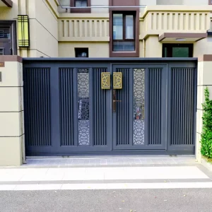 Electric Automatic Sliding and Swing Security Gate for House Warehouse Villa Outdoor Driveway