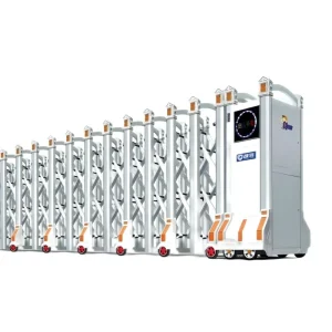 Electric Automatic Telescopic Retractable Aluminum Alloy Gate with Remote Control for Schools and Companies