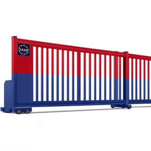 Electric Automatic Telescopic Section Sliding Gate with Linear Translation for Industrial Enclosures