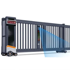 Electric Automatic Telescopic Section Sliding Security Gate with Linear Translation for Factory Compounds