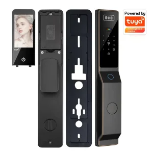 Electric Digital Biometric Door Lock with 3D Face Recognition, Fingerprint, and App