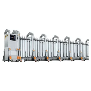 Electric Folding Door Stainless Steel Automatic Driveway Retractable Sliding Gate