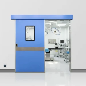 Electric Hermetic Operating Theater Door with Specialized Gaskets for Airtightness