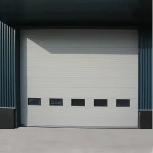 Electric Industrial Steel Roll-Up Workshop Door, 40 mm Thick, Grade B Flame-Retardant