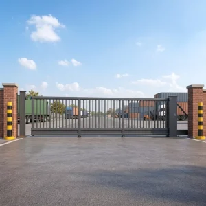Electric Linear Sliding Gate with High Wind Resistance for Outdoor Villa Entrance