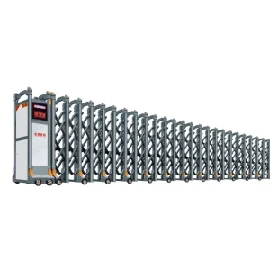 Electric Motorized Retractable Automatic Sliding Telescopic Gate Aluminum Alloy Stainless Steel 1-20m