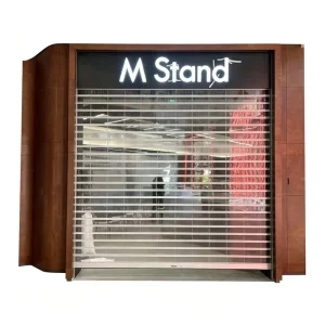 Electric Polycarbonate PC Crystal Rolling Shutter Door Impact-Resistant Security Shutter for Commercial Storefronts